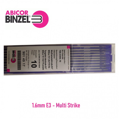 Tungsten Electrode 7000306 1.6mm E3 Binzel Purple - GasRep