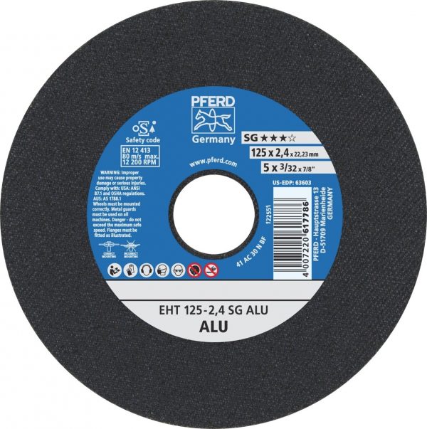 PFERD 61331550 Aluminum Cutting Disc 125mm x 2.4mm
