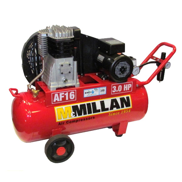 McMillan Air Compressor AF16 3.0HP 60L ABAC Pump - GasRep