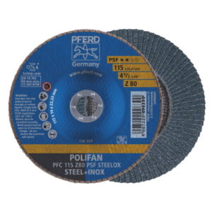 Pferd Flap Disc 115mm 80Grit Steel/Inox - 67770118